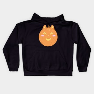 Happy Cat Pumpkin Kids Hoodie